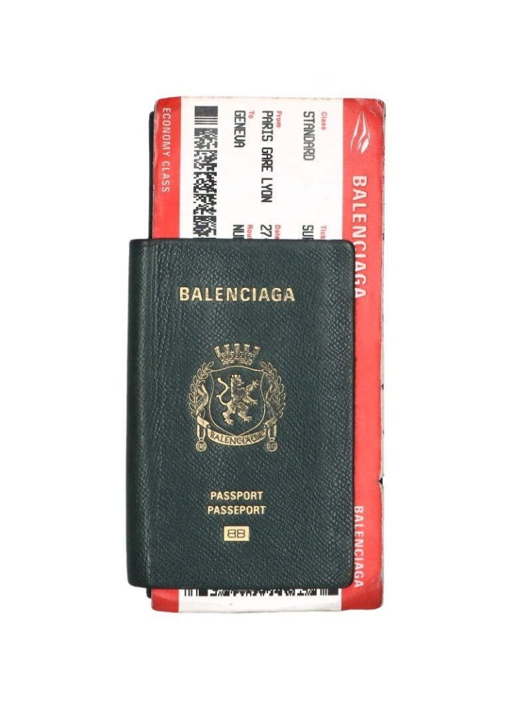 Balenciaga Passport Wallet Wallets Green